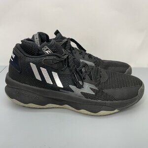 Adidas Dame 8 Admit One Basketball Mid Sneakers Shoes Athletic Black Mens 12